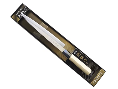 Cuchillo de cocina Sashimi tradicional japonés cuchillo para rebanar HECHO EN JAPÓN SEKIRYU Foto 1 de 4