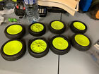 LOSI- Lot of Yellow Hub Tires X8- 8212 Scrubs 1.13 x 3.32