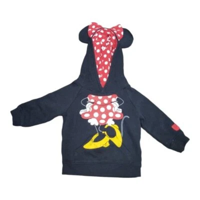 Moletom com capuz Disney Mini Mouse tamanho 12 meses. - Imagem 1 de 4