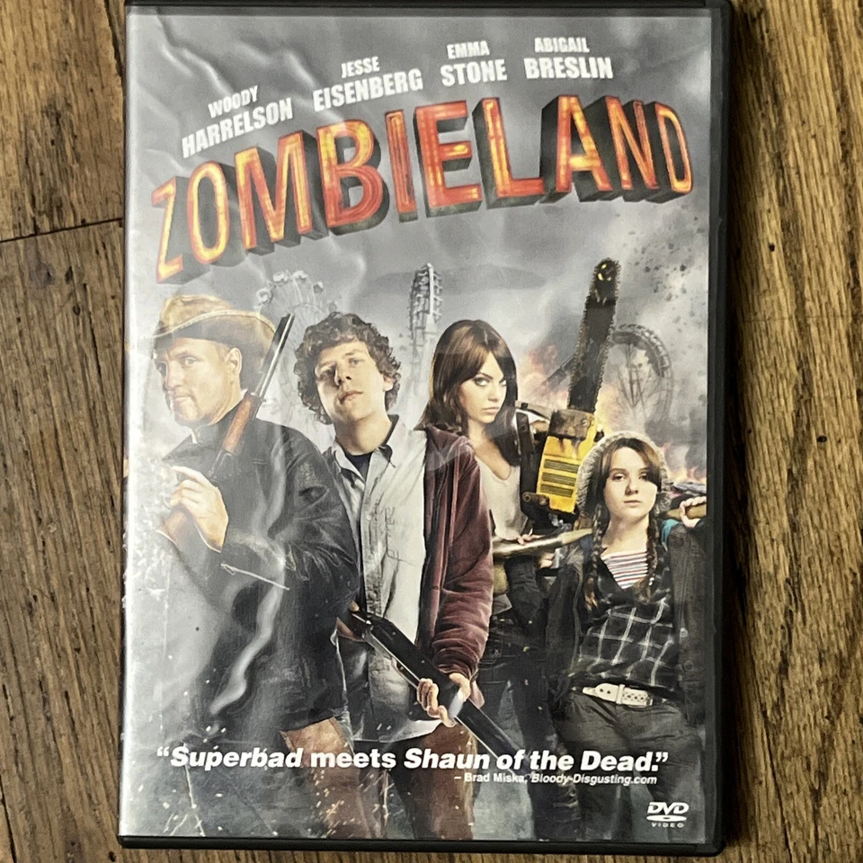 Zombieland DVD (2010)Woody Harrelson Jesse Eisenberg Emma Stone Abigail Breslin Foto 1 de 1