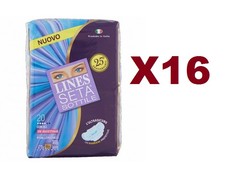 16 PEZZI LINES SETA SOTTILE CON ALI DA 20 PZ RIPIEGATO IN BUSTINA