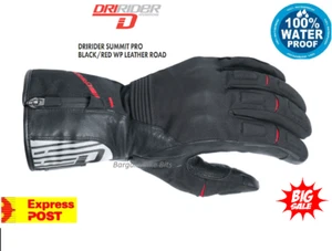 DRIRIDER Summit Pro Motorcycle Gloves Waterproof Winter NEW Road Mens rrp $149! - Picture 1 of 5