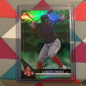 2021 Bowman Platinum Green Gilberto Jimenez top-1 Red Sox 19/99 made - Picture 1 of 2