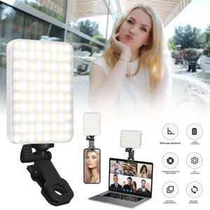 80 LED 2000mAh Rechargeable Cell Phone Fill Light 3 Modes, 10-Level Brightness - Picture 1 of 17