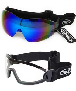 1 Clear & 1 G-Tech Tinted pairs of Goggles 4 Freefall Skydiving & Paragliding - Picture 1 of 12