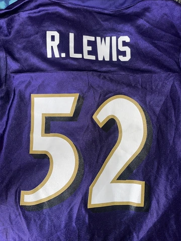 Ray Lewis Baltimore Ravens #52 Rookie Official Champion Jersey Cover