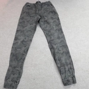 Zanerobe Mens Pants 30 Gray Joggers Drawstring Cotton Twill Camo - Picture 1 of 9