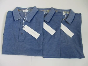 MRSP $359 Nuova Autentica Maglia Umberto Vallati Polo Blu Maglietta Uomo Italia XL - Foto 1 di 14