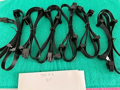 6X Corsair  CX750M CX850M  CX650M   6 Pin to 3x SATA  DRIVER POWER CABLE,ORIGIN - Image 1 of 4