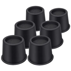 Bed Risers 4 Inch Heavy Duty Round Furniture Risers for Bed Desk Table Sofa C... - Picture 1 of 7