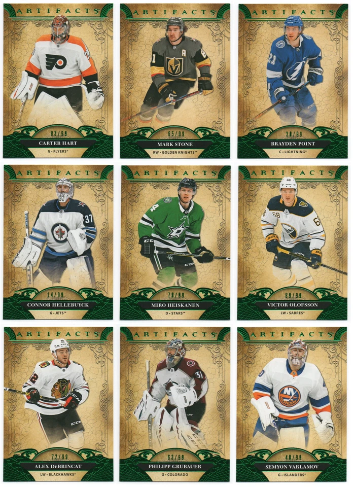 2020-21 Artifacts Emerald /99 Pick Any Complete Your Set - Image 1 of 1