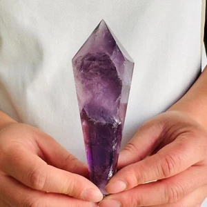 181G Natural Amethyst Scepter Healing Specimen F440 - Foto 1 di 13