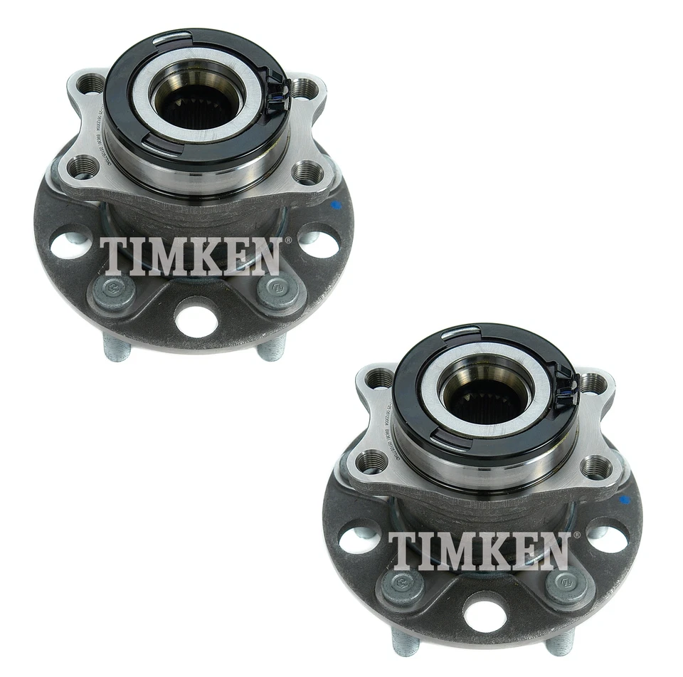 Juego de pares de 2 cojinetes de rueda traseros Timken y kit de buje para Jeep Patriot Compass 4x4 Foto 1 de 1