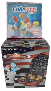 Silver Crest Cake Pop Maker rot für 12 Cake Pops mit Cake Pops Buch - Bild 1 von 13