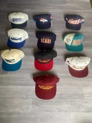 Lote de 10 gorras snapback vintage starter, logotipo arhético, especialidad deportiva Foto 1 de 4