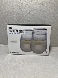 Bicchieri da vino senza stelo FREEZE COOLING set di 2 bicchieri da vino 8,5 oz HOST - Foto 1 di 4
