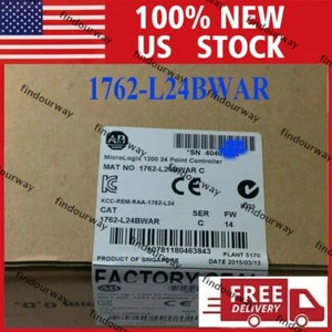 New NEW PLC 1762-L24BWAR SER C MicroLogix 1200 24 Point Controller US AB - Picture 1 of 4
