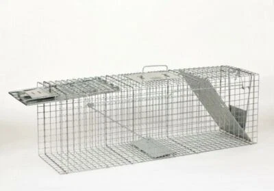 Trampa grande Havahart 1045 36" x 10" x 12" para animales vivos de dos puertas de acero galvanizado Foto 1 de 4