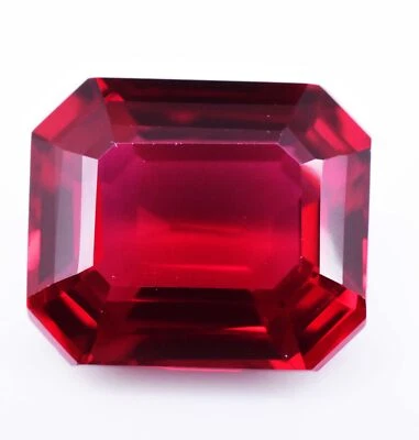 FLAWLESS 12.9 Ct Natural Radiant RED-PINK Ruby CERTIFIED Stunning Loose Gemstone - Image 1 of 4