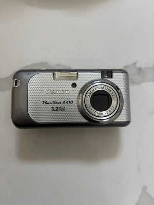 Canon PowerShot A410 3.2MP Digital Camera - Silver - PLEASE READ - As-Is - Image 1 of 4