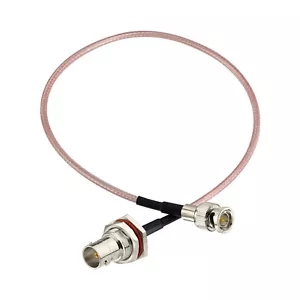 Mini BNC Male to BNC Female RG179 Adapter Cable 7 inch for HD SDI Vedio Camera - Picture 1 of 10