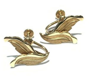 Vintage Van Dell 12k Gold Filled Non Piercing Screw Back Ohrringe - Bild 1 von 5