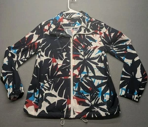 Chaps Jacke Damen Größe S Rot Weiß Blau Polyester Langarm Durchgehender Reißverschluss  - Bild 1 von 5