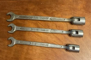 3 Cornwell Flex Socket Wrenches 3/4, 11/16, 5/8, USA, CWX 20, 22, 24 - Bild 1 von 4