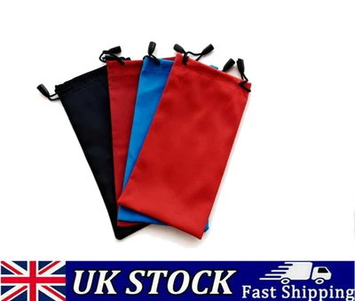 ED HICKS 4* Premium Microfibre Glasses Pouch Sunglasses Soft Case Cloth Bag