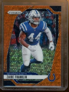 2024 Panini Prizm Zaire Franklin Orange Disco Prizm Indianapolis Colts #124 - Picture 1 of 2