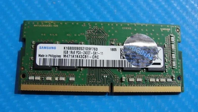 Dell 5570 Samsung 8GB 1Rx8 PC4-2400T SO-DIMM Memory RAM M471A1K43CB1-CRC - Image 1 of 2