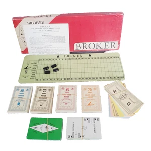 Vintage 1965 Broker The New Stock Market Board Game Spencer Murray Corp Adult's - Picture 1 of 6