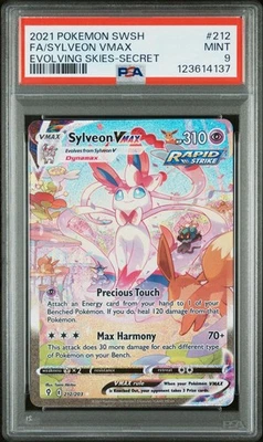 Arte alternativo Sylveon VMAX 212/203 COMO NUEVO PSA 9. Pokemon SW&SH Evolving Skies Foto 1 de 3