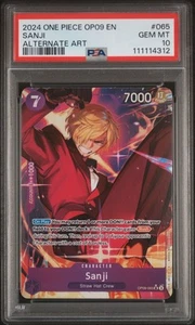 2024 One Piece OP09 EN Sanji #065 - PSA 10 - Alternate Art - GEM MINT - Picture 1 of 2