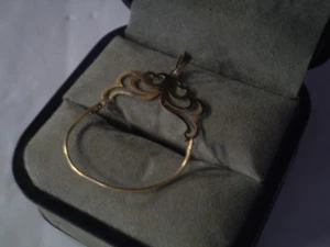 Vintage 14K Yellow Gold Ladies Charm Holder            0.5 Grams - Picture 1 of 3