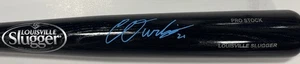 Brewers Infielder CALEB DURBIN Signed Louisville Slugger Black Bat AUTO - JSA - Picture 1 of 3