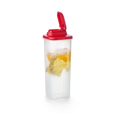 Tupperware Slim Line 2L Kanne Getränke Behälter mit Deckel Erfrischer tropffrei - Bild 1 von 4
