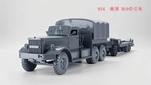 3D Printing 1/72 American M19 Tractor + Trailer  Unpainted-*/ - Picture 1 of 3