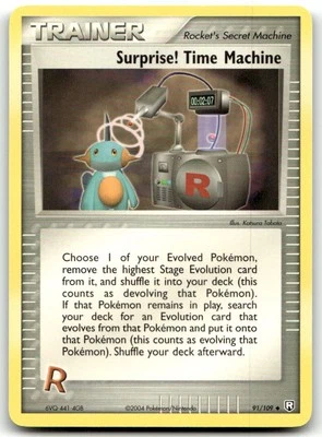 NM-Mint Surprise! Time Machine #91/109 From Team Rocket Returns! - Image 1 of 2