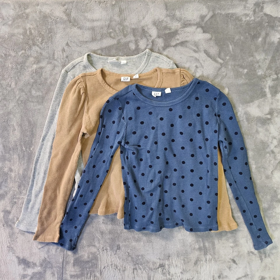 Top tejido gofre Gap Kids niña talla M lote de 3 Foto 1 de 4
