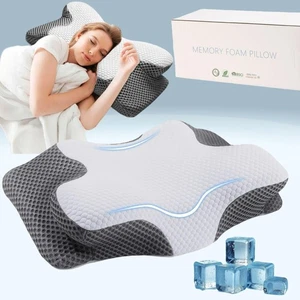 Ultra Pain Relief Cervical Neck Pillow for Side Sleepers, Ergonomic Cooling M... - Bild 1 von 9