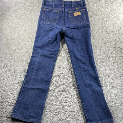 Pantalones de mezclilla occidentales de rodeo Wrangler Jeans para hombre 31x32 azul 936 calce ajustado corte vaquero Foto 1 de 4