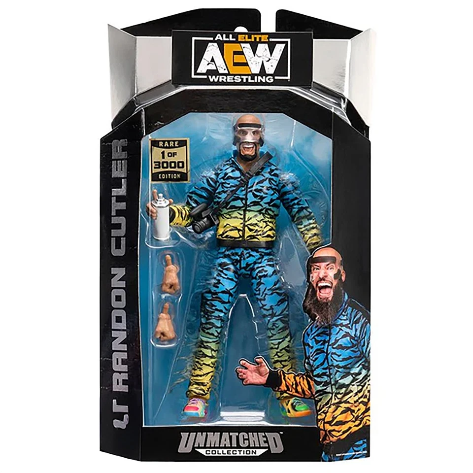 (Raro 1 de 3000) Brandon Cutler - Figura de Lucha de Juguete Serie 10 Inigualable AEW Foto 1 de 3