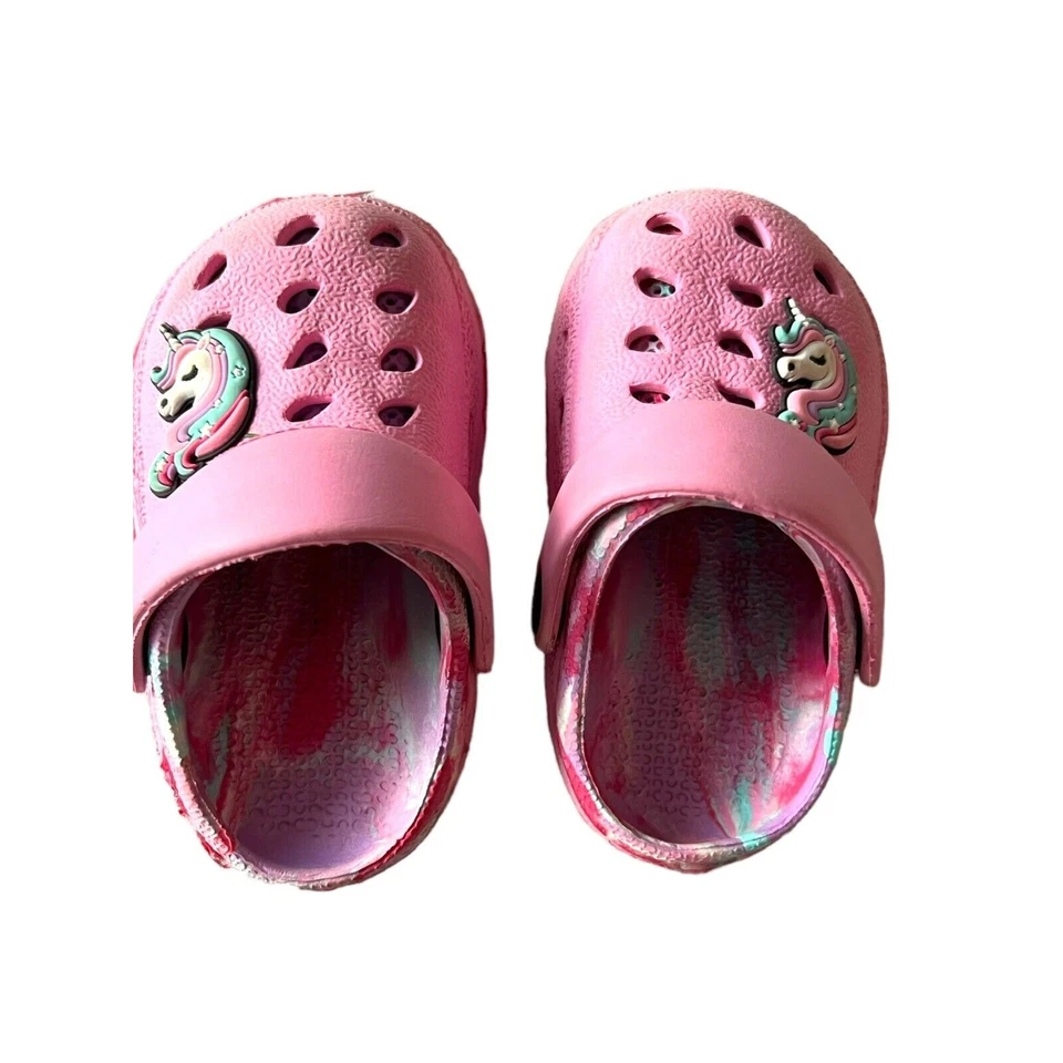 Zapatos de agua Capelli para niños pequeños talla 5 niñas niños unicornio deslizadores rosa Foto 1 de 4