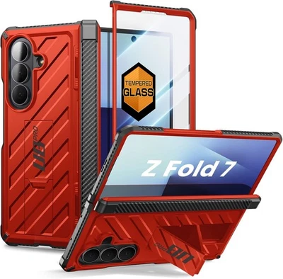 SUPCASE Funda Protectora de Pantalla 9H Incorporada con Soporte para Samsung Galaxy ZFold 7 Foto 1 de 4