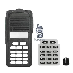 Czarna wymienna pokrywa Naprawa Pełna klawiatura Obudowa Etui do radia CP185 EP350 - Zdjęcie 1 z 5