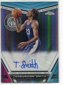 Autógrafos Auto 76ers 2023-24 Topps Cromo Refractor Terquavion Smith Certificados - Imagen 1 de 2