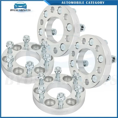 4Pcs 1" 6x4.5 1/2"x20 Wheel Spacers For 1991-2004 Dodge Dakota 1997-2003 Durango - Image 1 of 4