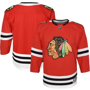 Chicago Blackhawks Premier Youth L/XL Red Home Blank Jersey $90 NEW WITH TAGS - Picture 1 of 15