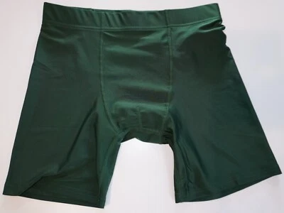 NEW MEN'S GREEN ATHLETIC SHORTS ADULT SIZE MEDIUM - Image 1 of 4